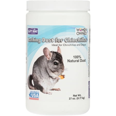 Happy Home Pet Products Chinchilla Bathing Dust  Small Animal Habitats  27 oz