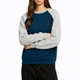 thumbnail image 3 of Horkkom Sweatshirts for Women Crewneck Raglan Long Sleeve Lightweight Shirts Trendy Casual Pullover Tops XXL, 3 of 7