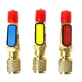 thumbnail image 1 of 1/4 Male To 1/4 Female Straight Ball Charging For R22 Refrige For Standard 1/4 SAE Refrigerant Charging Hose, 1 of 5