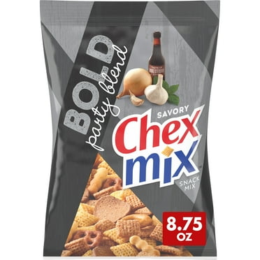 Chex Mix Snack Mix, Bold Party Blend, Savory Snack Bag, 8.75 oz