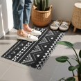 thumbnail image 4 of Black Geometric Striped Pattern with Hearts Door Rugs,Washable Non Slip Door Mats Indoor,Decorative Door Mats,Entry Mat Indoor for Entrance,Bedroom,Kitchen,Bathroom,16"x24", 4 of 6