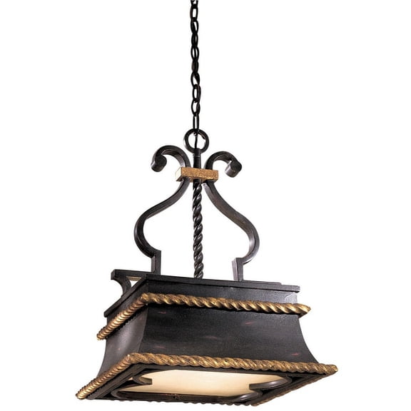 Minka Metropolitan - Montparnasse - Three Light Pendant with Glass Shade