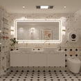 thumbnail image 6 of GODCHAR 60"x28" LED Bathroom Mirror, 24V Pro Backlit & Frontlit Vanity Mirror, UL Certified Anti-Fog Dimmable, 6 of 14