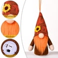 thumbnail image 6 of 4 Pack Fall Harvest Gnome with LED Light Ornaments, Thanksgiving Gnomes Plush Hanging Decoration, Handmade Swedish Tomte Scandinavian Santa Elf Plush Decoration Ornaments, 6 of 8