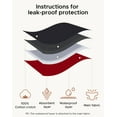 thumbnail image 4 of INNERSY Girl's Period Underwear Cotton Menstrual Panties for First Period Starter 3-Pack (8-10 Years,Red/Black/Dark Blue), 4 of 9
