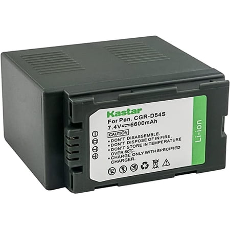 Kastar 1-Pack CGR-D54 Battery Replacement for Panasonic NV-MX350EN AG-DVC32 AG-DVC33 NV-MX500 NV-MX500EG NV-MX500EN NV-MX1000 NV-MX2500 NV-MX5000 AJ-PCS060G AJ-PX270 AJ-PX270PJ Camera