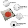 thumbnail image 4 of Nawypu Leaves and Red Sun Pillow Covers, Traditional Japanese Ink Painting Pillow Case Cushion Cover for Sofa Couch Decor,2 Pcs, 4 of 6