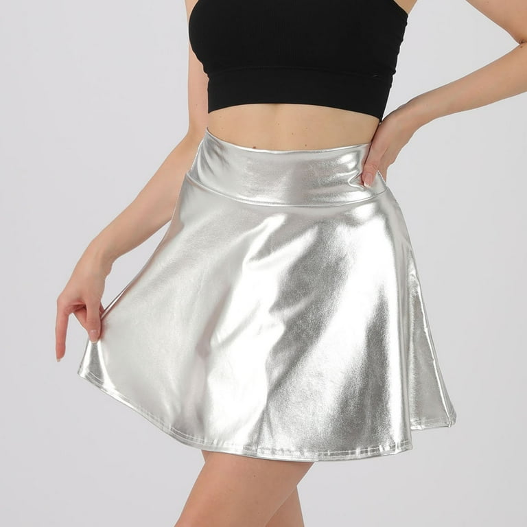 Holographic high waisted shop skirt