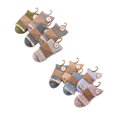 thumbnail image 3 of VONKY 5 pairs/Set Women Lace Edge Ruffle Frilly Socks Ankle Knit Cotton Double Needle Solid Color Autumn Winter, 3 of 9
