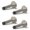 Satin Nickel, variant on Mega Handles Knurled Baseboard Door Stopper - Heavy Duty Door Stoppers for Bottom of Door, Zinc Alloy Door Stops with Rubber Tip