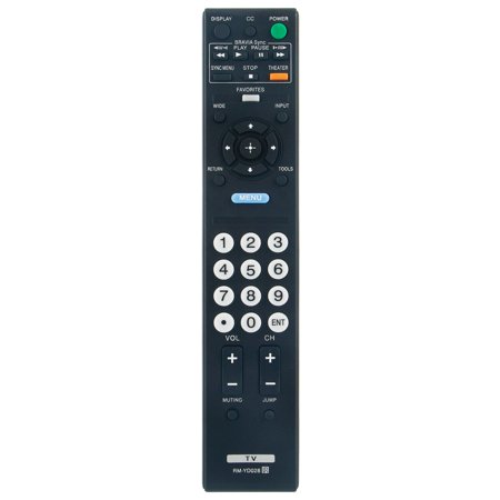 RM-YD028 Replace Remote for Sony TV KDL-37FA500 KDL-52S5100 KDL-52VE5 KDL-40XBR9