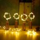 thumbnail image 5 of Juego de 6 guirnaldas de luces navideñas con forma de tapa de botella, luces LED decorativas con batería, 1 m, 20 LED, cadena de alambre plateado para decoración navideña de fiestas en el hogar, 5 of 6