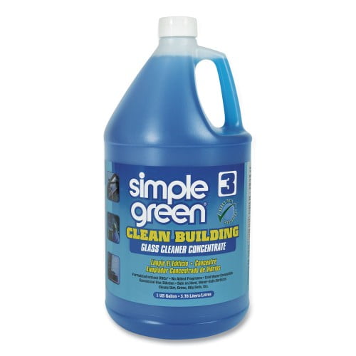 simple green Clean Building Glass Cleaner Concentrate, Unscented, 1gal Bottle (11301)