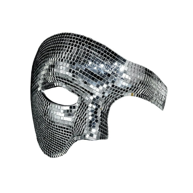 Disco Half Face Party Accessory Glow In The Dark Masquerade Toy For Halloween Festive Events Party Halloween Party 9 Party Halloween Party 9 Party Halloween Party 9 Party Halloween Party 9 Party