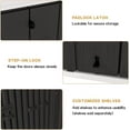 thumbnail image 4 of PATIOEASY Outdoor Vertical Storage Shed,57 Cu.ft Outdoor Storage Cabinet Waterproof,Resin Sheds & Outdoor Storage Clearance for Garden,Patio,Backyard,Lockable (Black), 4 of 8