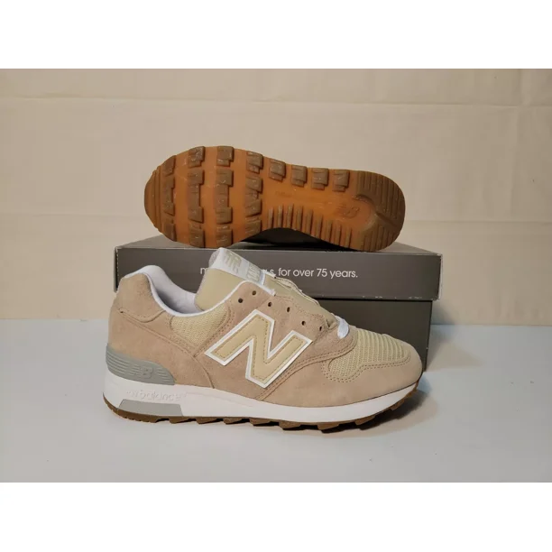 NEW BALANCE MEN'S M1400TN MADE IN USA BEIGE SNEAKERS SIZE: MEN'S-5.5/WOMEN'S-7