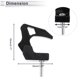 thumbnail image 4 of Gancho Colgante para Motocicleta Cuadrado Soporte para Casco de Motocicleta Equipaje Bolsa para Scooters Bicicletas Negro 50mm de Longitud, 4 of 7