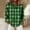 A1529 Green, variant on St. Patrick's Day Shirt for Women Clover Striped Pattern Button Down Long Sleeve Collared Neck Loose Fit Festival Apparel Holiday Party Top
