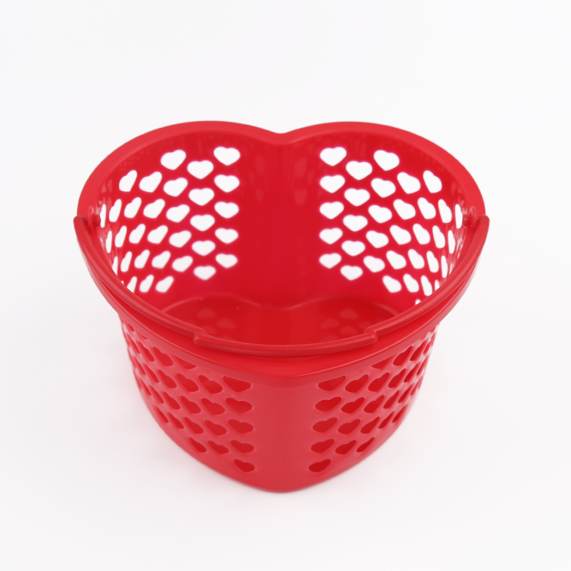 Way to Celebrate Valentine's Day Heart Basket, Red