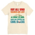 thumbnail image 5 of FLAGWIX Funny Gifts For Men - Not All Who Wander Are Lost Some Are Looking For Cool Rocks - Mens Shirts, 5 of 6
