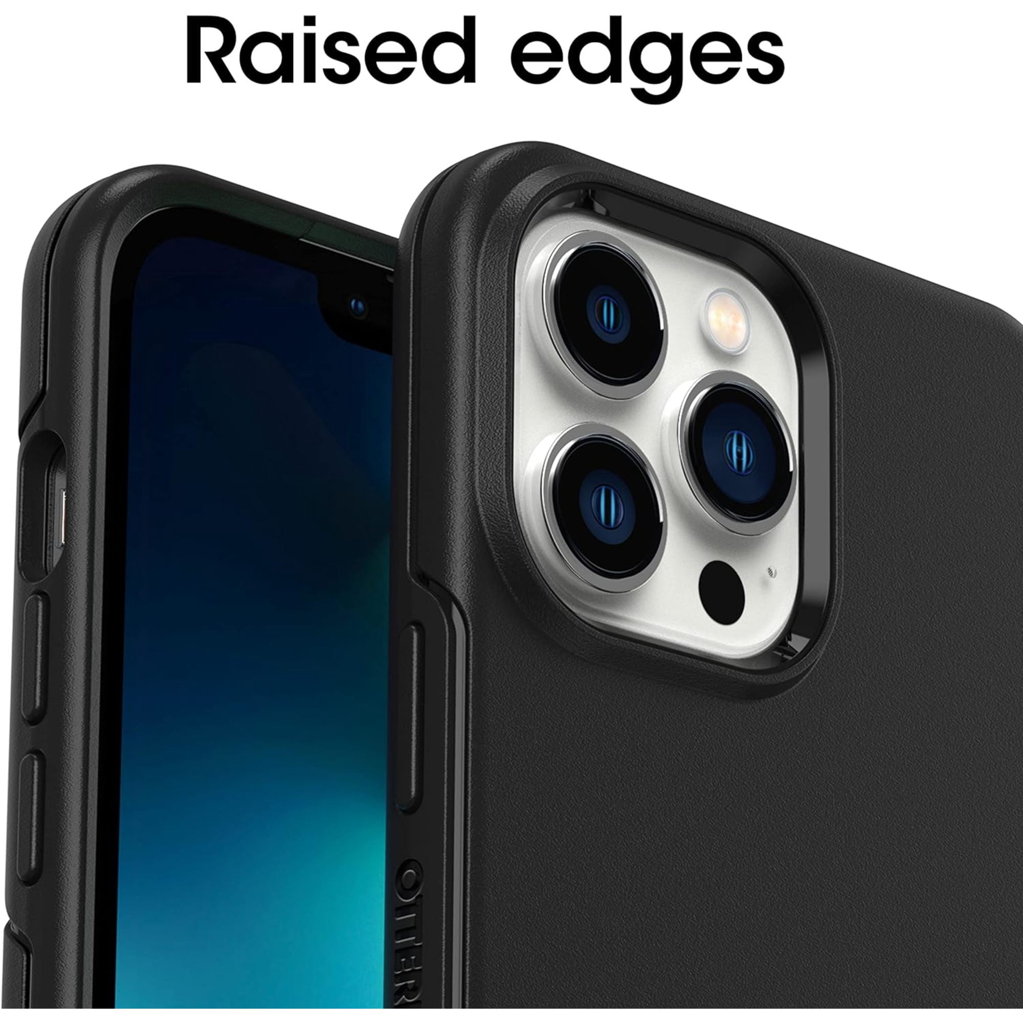 OtterBox iPhone 13 Pro (ONLY) Symmetry Series Case - Black, Ultra-Sleek, Wireless Charging Compatible, Raised Edges Protect Camera & Screen