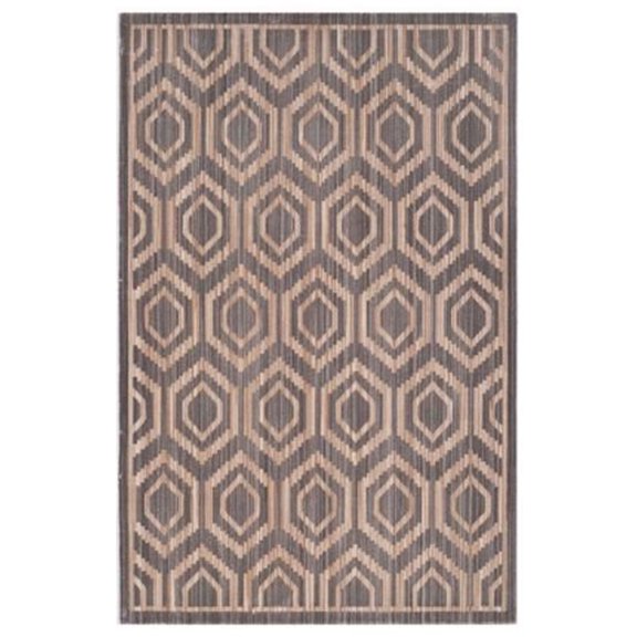 Contemporary Rug - Infinity Polyester -Grey/Beige-Color:Grey/Beige,Design:Contemporary,Shape:Large Rectangle,Size:12'L x 9'W
