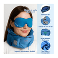 thumbnail image 3 of Almohada De Viaje Inflable, cojin De Cuello Oficina Y Antifaz Lab.G Azul, 3 of 5