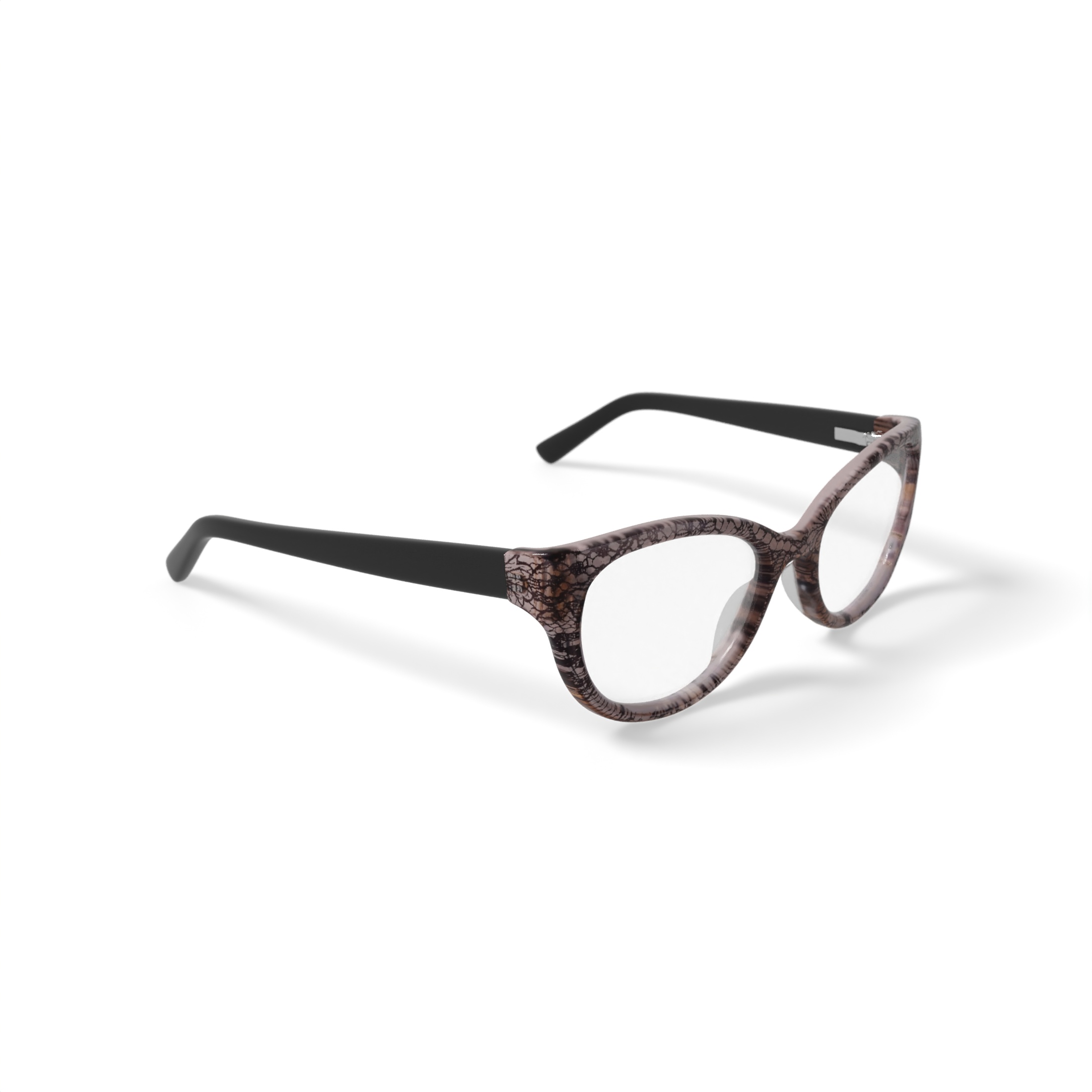 Walmart Women's L5003 Prescription Eyeglasses with Case, Brown