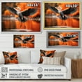 thumbnail image 4 of Designart "Orange Grey Heron beautyful Heron In Autumn I" Animals Canvas Print, 4 of 5