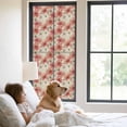 thumbnail image 3 of Spring Flowers Window Privacy Film, Chinese Botanical Pink White Blooms Floral Static Cling UV Sun Blocking Tint Film Heat Control Windows Films for Bedroom Bathroom, Window Stickers 23.6"x59", 3 of 8
