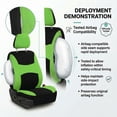 thumbnail image 3 of FH Group Universal Fit Flat Cloth Car Seat Covers, Full Set w/ Trimmable Rubber Floor Mats, 3 of 10