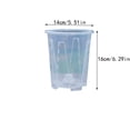 thumbnail image 3 of Orchid Pot, 6.3In Clear Plastic Butterfly Orchid Planter Style B For Breathable Root Trimming And Orchid Plant Care, 3 of 6