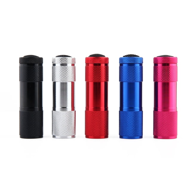 Mini linterna LED, paquete de 5 linternas pequeñas de aluminio para niños, linterna impermeable con cordón para acampar, senderismo, al aire libre, niños y niñas kaili Sencillez