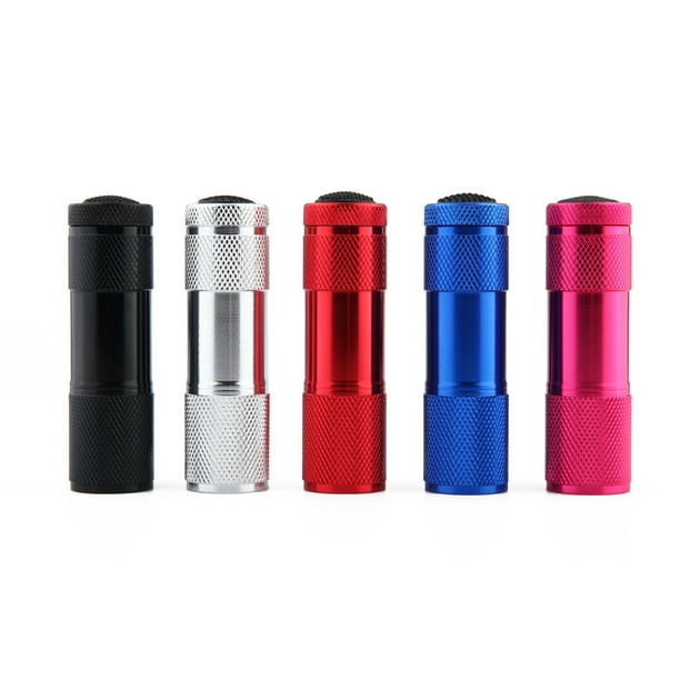 Mini linterna LED, paquete de 5 linternas pequeñas de aluminio para niños, linterna impermeable con cordón para acampar, senderismo, al aire libre, niños y niñas kaili Sencillez