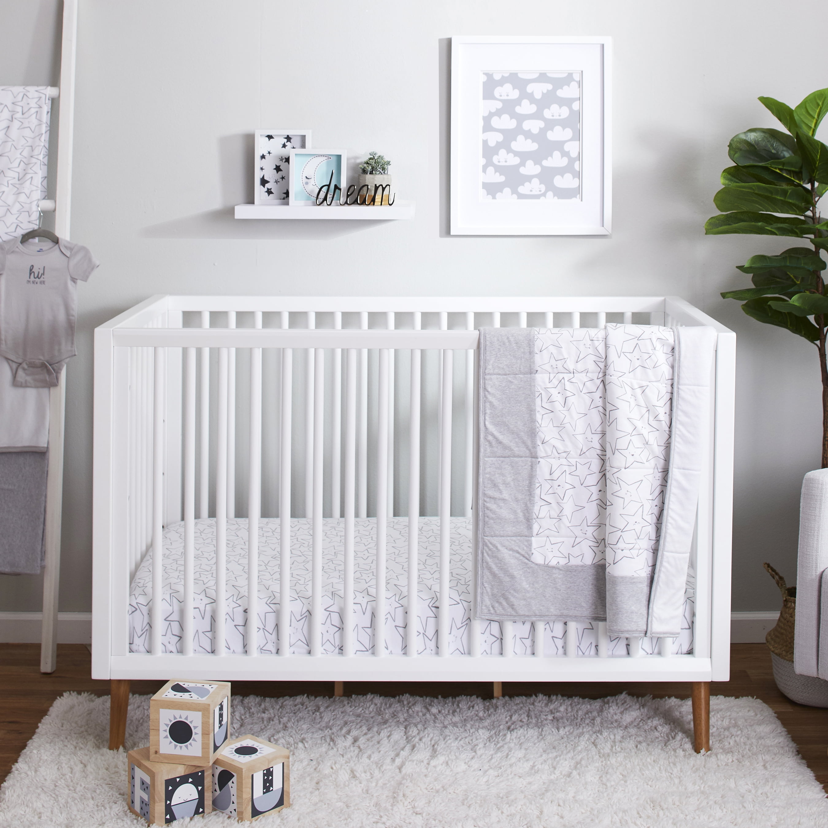 neutral crib bedding