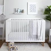 Little Star Organic Pure Organic Cotton Crib Bedding Set, 3 Pc, Gray-Little Dreamer