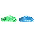 thumbnail image 3 of 6 pinzas para el pelo de hueso de manos, color azul y verde, portátiles, aterradoras, para Halloween, cosplay, 3 of 8