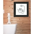 thumbnail image 2 of Trendy Decor 4U "Empty Toilet Paper Roll" Framed Wall Art, Modern Home Décor Black Framed Print for Living Room, Bedroom & Farmhouse Wall Decoration by Imperfect Dust, 15"x15", 2 of 2