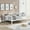 White, variant on Espresso Full Size Daybed, Wood Slat Support
