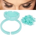 thumbnail image 1 of 100 Pcs Anneaux de Colle pour Cils, Tasses de Colle Jetables, Support de Colle pour Cils, Extensions de Cils, Organisateur de Cils Rapide, 1 of 8