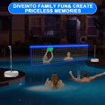 thumbnail image 2 of LED Pool Volleyball Net Set with Solar Powered Lights|15ft-32ft Adjustable Volleyball Net for Inground Pool, Kids Adults Water Volleyball Net Game Toy with 2 Ball & Pump, 2 of 7