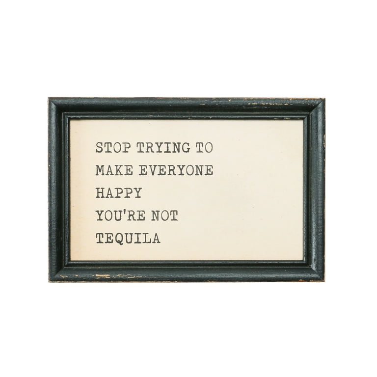 Plaque En Verre Avec Cadre Et Citation Inspirante 'Ne Trébuche Pas Sur Ce Qui Est Derrière Toi' - Déco Murale