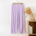 thumbnail image 2 of UAMVSH Women's Pajama Pants Casual Loose Wide Leg Lounge Pants Elastic Waist Solid Comfy Pjs Bottoms, 2 of 4