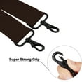 thumbnail image 2 of Buyless Fashion Mens 2 Pack Suspenders - 48" Elastic Adjustable Heavy Duty 2" Wide - X Back With Black Hooks - 5140-2-Brown, 2 of 7