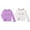 2 Pack(White+Purple), variant on 2-8Y Toddler Girls Casual Long Sleeve T-Shirts Kids Cartoon Cats Tee Tops Blouse