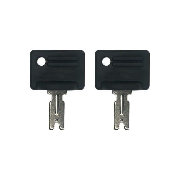 2 Pack Ignition Keys Replacement For Forklift Caterpillar Crown Clark Yale Hyster Gradall Gehl Komatsu - 166, 107151-002