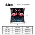 thumbnail image 5 of Flamingo Luxurious Velvet Throw Pillow Covers with Unique Patterns - Set of 2, Chair Pillow Covers for Sofa, Couch, Bed - Available in 16x16, 18x18, 20x20 Inches for Home Decor and Gifts, 5 of 6
