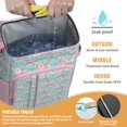 thumbnail image 5 of Floral Pig Print Backpack Cooler – Leakproof Insulated Lunch Bag with Abstract Design for Family Outings, Road Trips & Office, 5 of 5