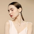 thumbnail image 7 of 6 Pairs Pearl Clip on Earrings Cute Imitation Pearl Dangle Earrings Half Round Teardrop Heart Earrings Non Pierced Gold Plated White Pearl Earrings Wedding Bridal Earrings for Woman White DIY, 7 of 7