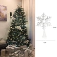 thumbnail image 4 of Adorno para árbol de Navidad DUSVALLY copos de nieve con purpurina plata, 4 of 8